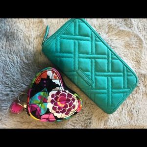 Vera Bradley rfid wallet & change purse
